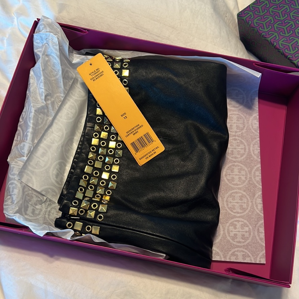 Tory Burch Leather Skirt - Picture 7 of 10
